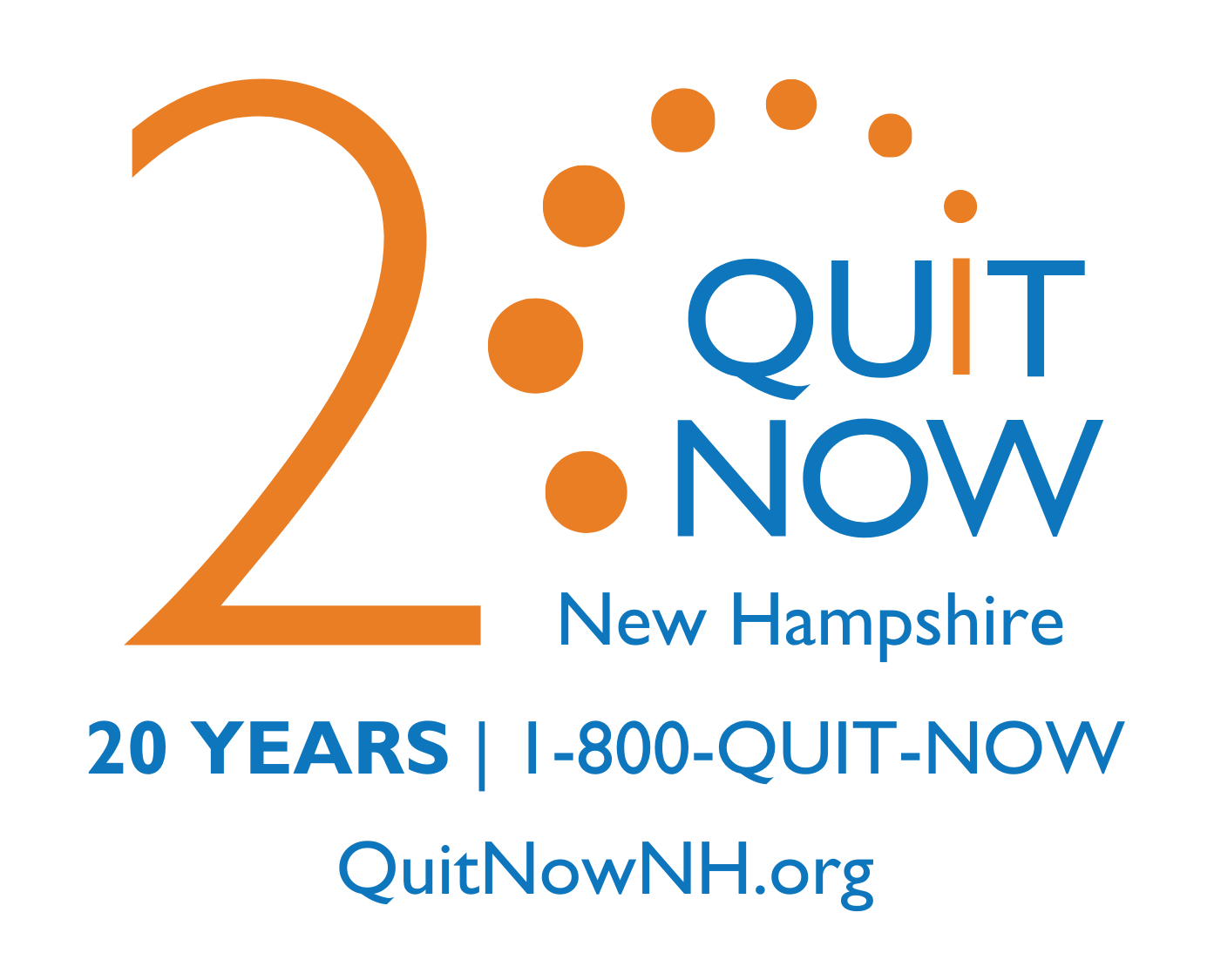 20 Years - Quit Now New Hampshire | 1-800-QUITNOW | QuitNowNH.org | NH Tobacco Quitline